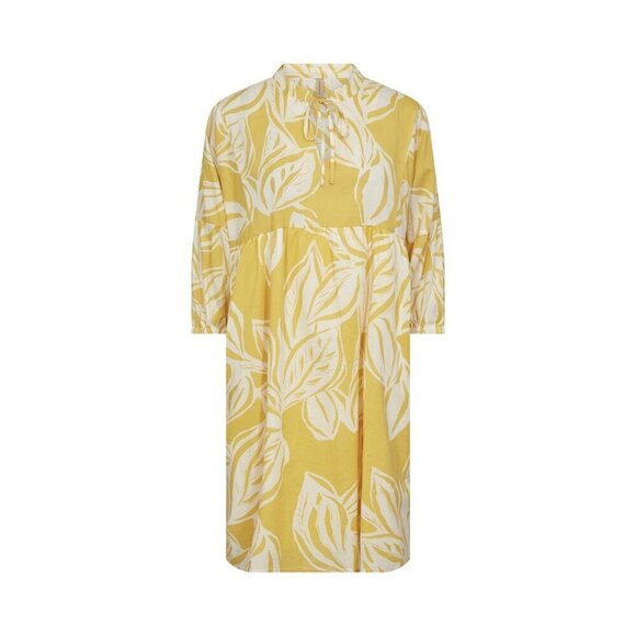 NWT SOYA CONCEPT Elvine 100% Organic Cotton Lemon Yellow Dress - Picture 3 of 5